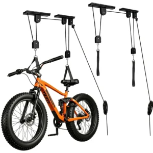 Fahrrad Hebebühne für Garage Decke, Schwerlast Ebike Riemenscheibensystem, 100 Pfund-