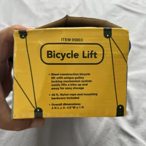 Fahrradlift Deckenmontage Hebezeug Aufbewahrung Garage Aufhänger Riemenscheibe Gestell NEU-