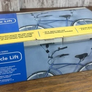 Fahrradlift Deckenmontage Hebezeug Aufbewahrung Garage Aufhänger Riemenscheibe Gestell NEU-